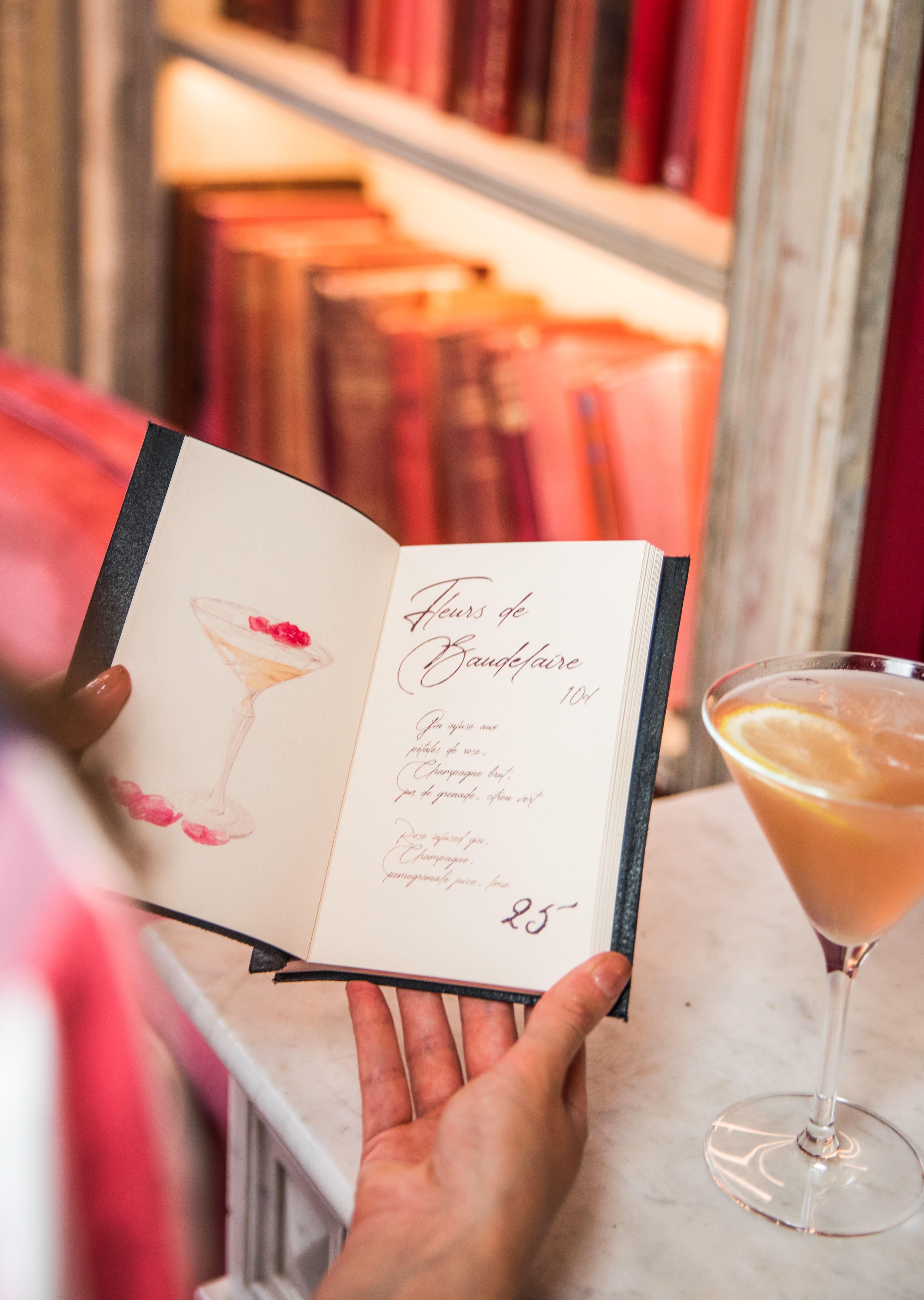 menu - cocktail - cr&eacute;ation bonaloca - impression - design